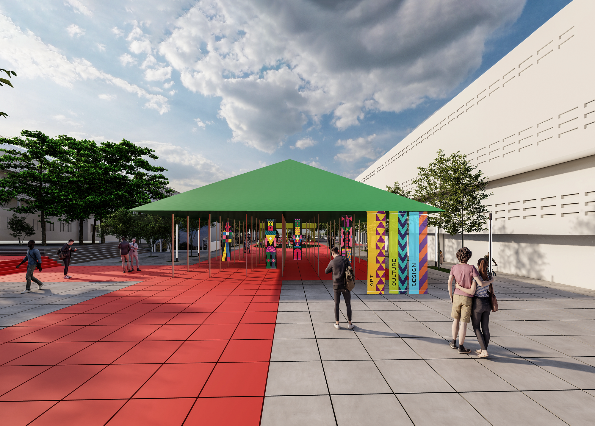 The Market Square of Stara Zagora